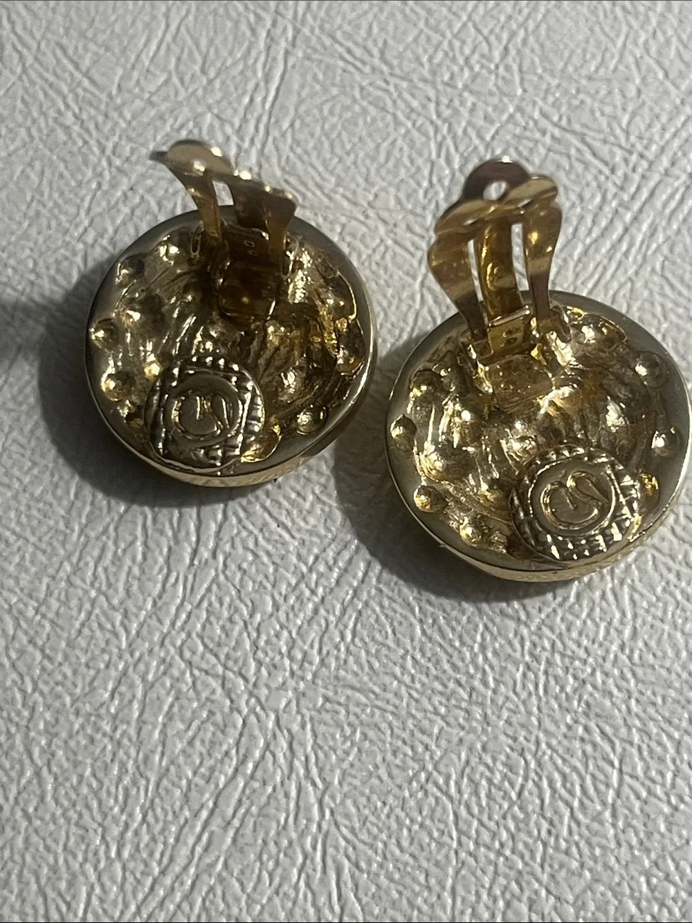St. John Gold-tone Quilted Heart Clip-On Brooch